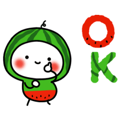 ▶動く。すいかの着ぐるみちゃん