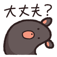 ちょっと堅いクロクマ