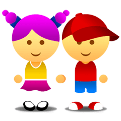 かわいい女の子＆男の子 (日本語版)