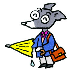 イタグレのビス・ブンと天気予報の犬たち