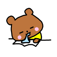 くまちゃんとお勉強