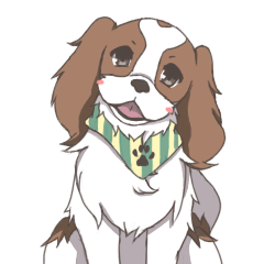 キャバリアのレオンくんと一緒!