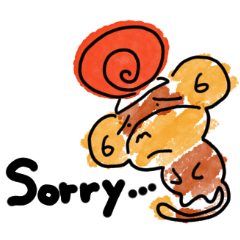 バイリンザル ラフ塗り 英語編