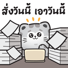 Cute Cat Nana - Working words