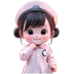 Cute little girl cheering for you