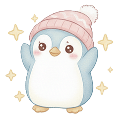 可愛いペンギンと冬をほっこり温かく！
