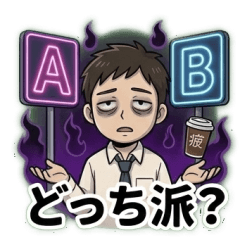 死んだ目のサラリーマン【無言の催促編】