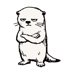 ジト目動物スタンプ