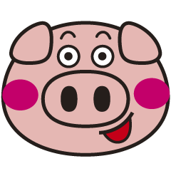 ピンクブタのミートンくん