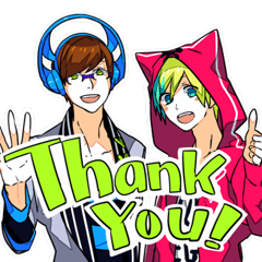 阿吽の二人組みスタンプ