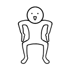 Mr.ホワイトの動くスタンプ その１