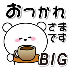 日常ほのぼのホワイトベアーBIGスタンプ1♡
