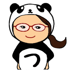 パンダ de ひらがな -つ-