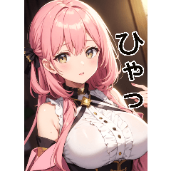 アニメの優雅な女の子(日常用語5)