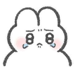すねる時使うぴえんなうさぎ