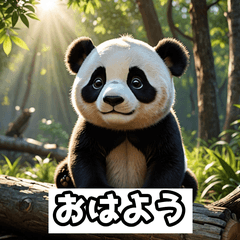 パンダくんの感情スタンプ