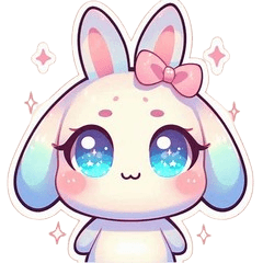 うさぎスタンプ vol.3｜敬語パステルうさぎ