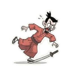 頑固な侍の日常スタンプ