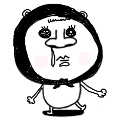 普段使える変な熊のスタンプ