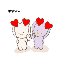 ふたごのPURU&JIRUと仲間カスタムスタンプ