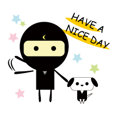 ポップな忍者とわんこ