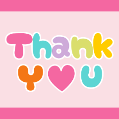 カラフルポップ♡挨拶スタンプ