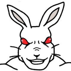 強い！ 赤い雪の中世西洋ウサギ(日本語)