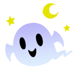 かわいいゴーストとマミー、スケルトン