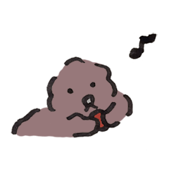 いつものショコラ犬