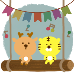 虎タロー&鹿ジロー【北欧テイスト】修正版