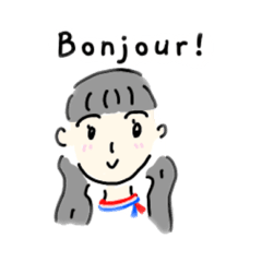 なみちゃんスタンプ(フランス)