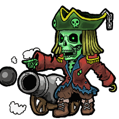 動く★ガイコツ海賊船長