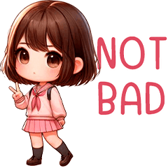 ピンクのポップなステッカーで新学期