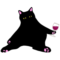 たまにふてぶてしい黒猫のべげ