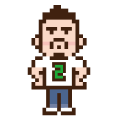 ドット de ヒゲ熊くん ver.2