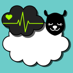 ひつじ雲の看板