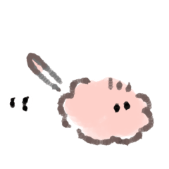 誉めてのびるモップのスタンプ