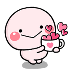 愛♡粉色白圓!!