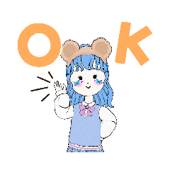 ちょびっと使える水色の女の子