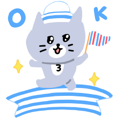 毎日使える大人かわいい灰色キャット【猫】