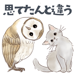 ゆかいな猫と動物たちのスタンプwith関西