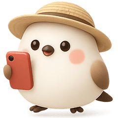 【3D】ずっと使える★シマエナガの夏