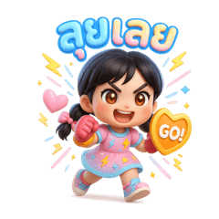 Cute Little Girl Expressions Set