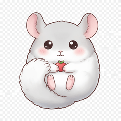 もちふわチンチラの日常スタンプ