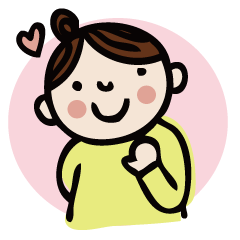 可愛い主婦のスタンプ