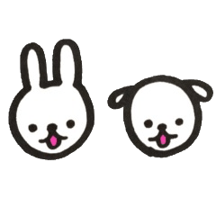 うさぎといぬ♥