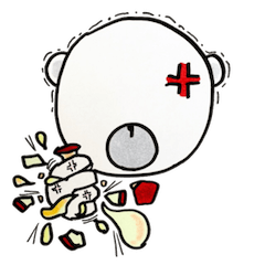 白クマ☆もぐもぐー喜怒哀楽パック