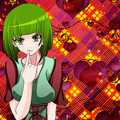 グロかわ賀正 Ver 花入り翁格子。