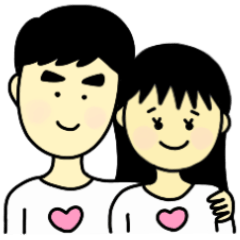ふたりの日常韓国語スタンプ