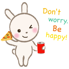 小さな白うさぎ